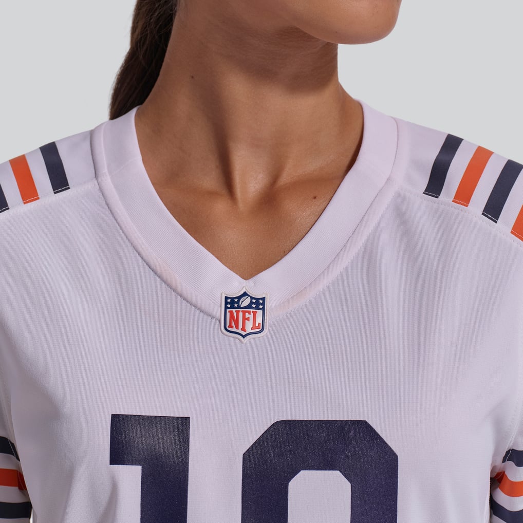 Women's Chicago Bears Caleb Williams Nike White 2nd Alternate Game Player Jersey - Image 9
