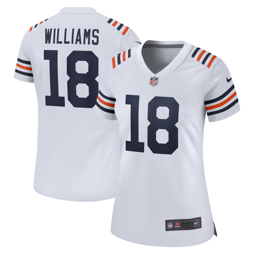 Women's Chicago Bears Caleb Williams Nike White 2nd Alternate Game Player Jersey - Image 1