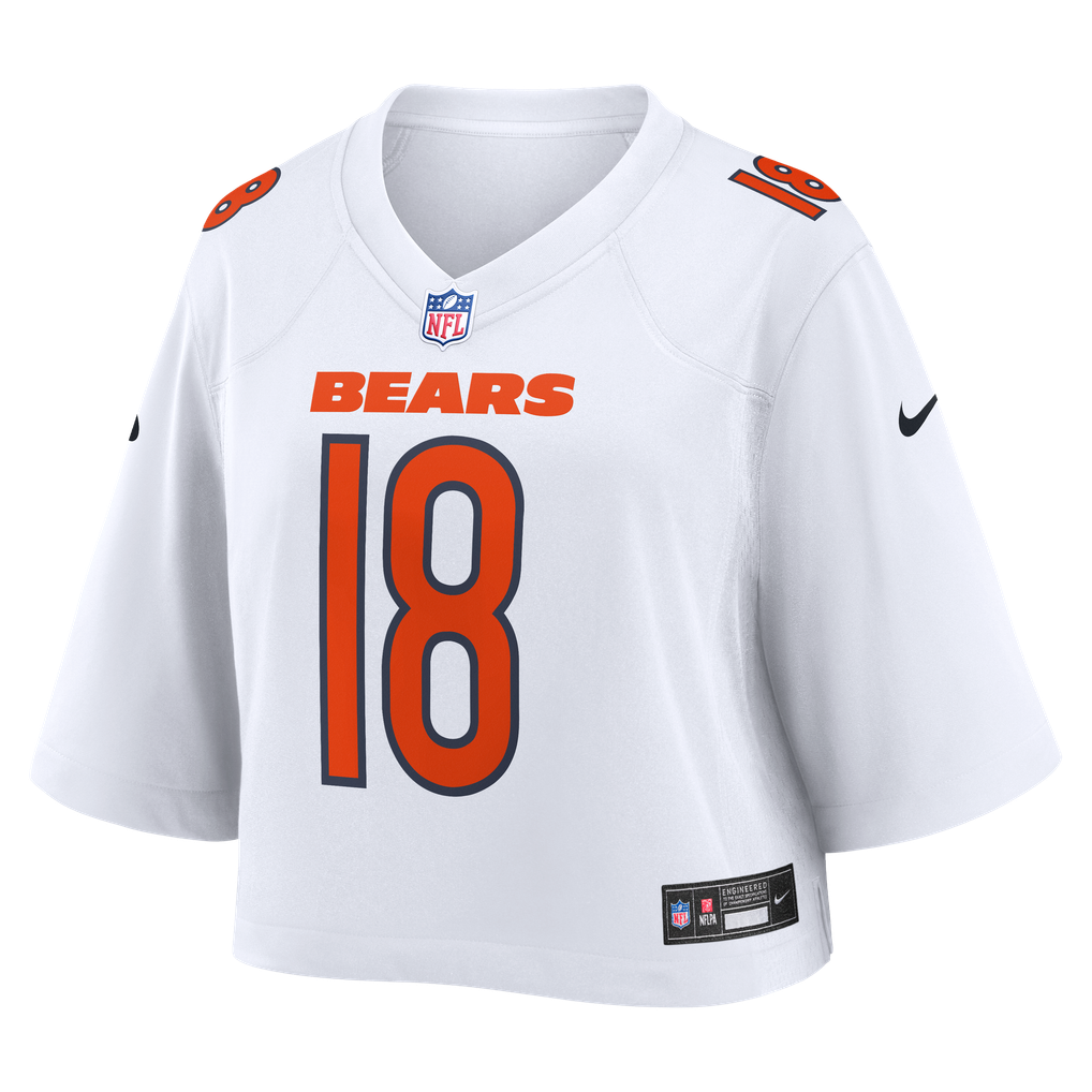 Women's Chicago Bears Caleb Williams Nike White Cropped Fashion Game Jersey - Image 3