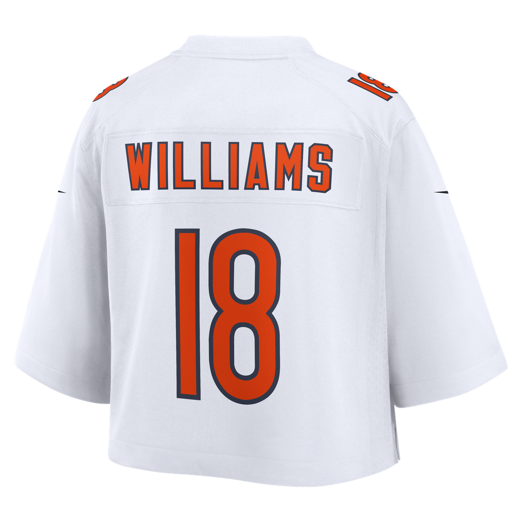Women's Chicago Bears Caleb Williams Nike White Cropped Fashion Game Jersey - Image 4