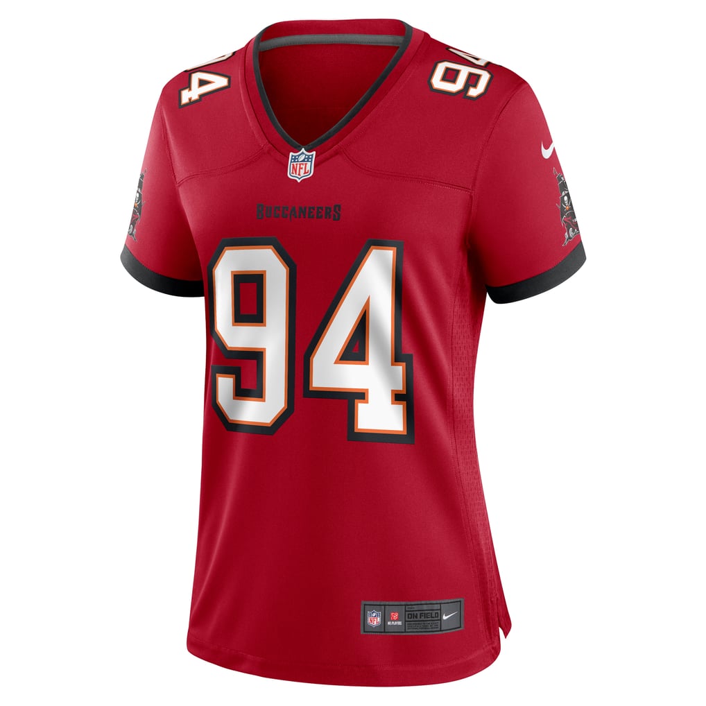 Women's Tampa Bay Buccaneers Calijah Kancey Nike  Red  Game Jersey - Image 3