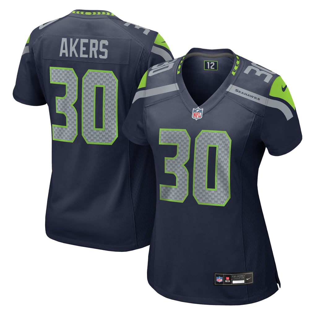 Women's Seattle Seahawks Cam Akers Nike  College Navy Team Game Jersey - Image 1