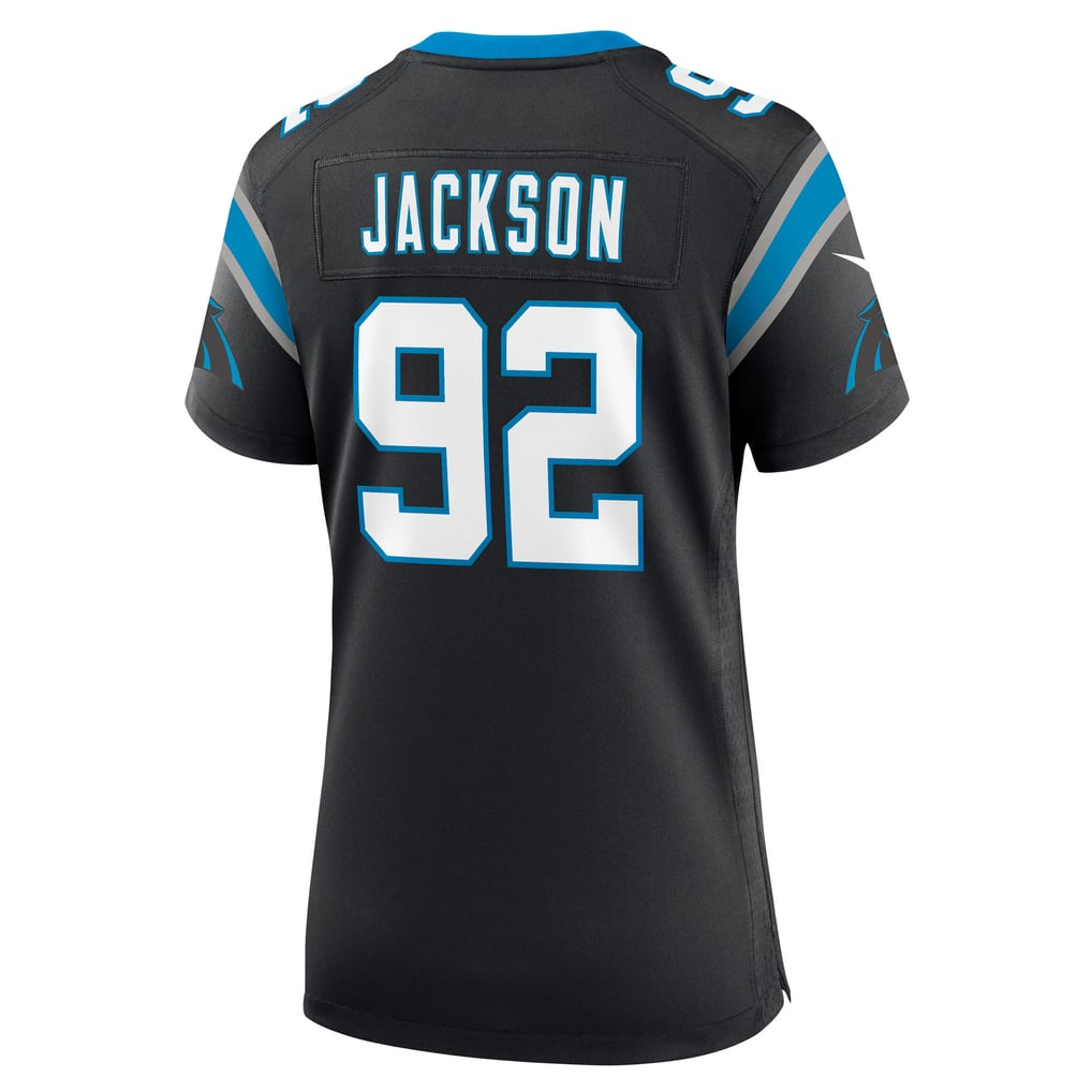 Women's Carolina Panthers Cam Jackson Nike Black Team Game Jersey - Image 4