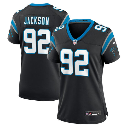 Women's Carolina Panthers Cam Jackson Nike Black Team Game Jersey - Image 1