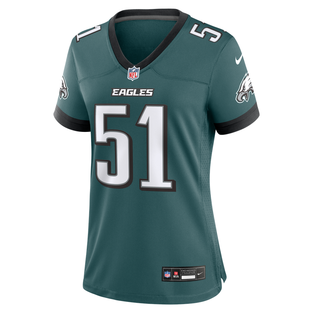 Women's Philadelphia Eagles Cam Jurgens Nike  Midnight Green Team Game Jersey - Image 3