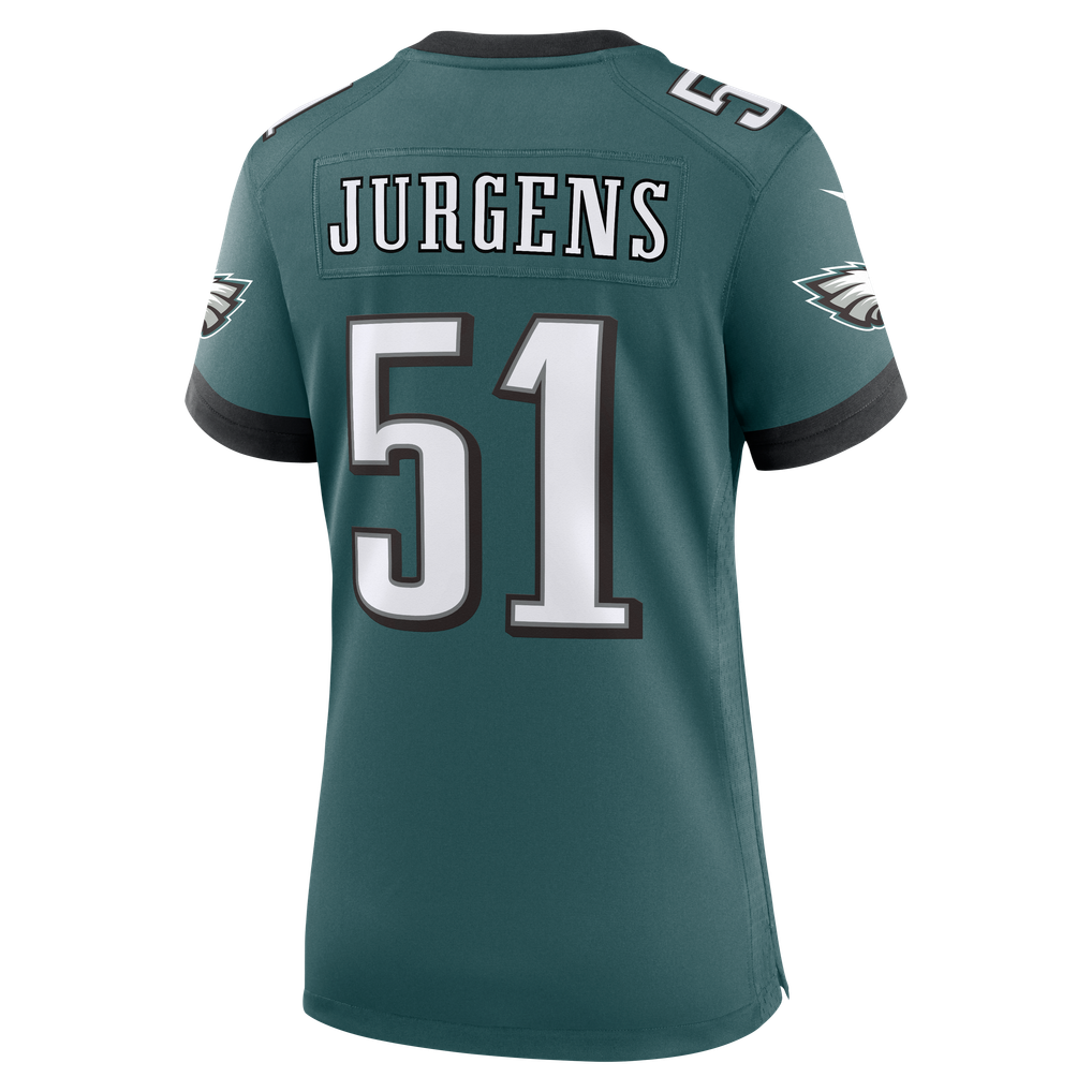 Women's Philadelphia Eagles Cam Jurgens Nike  Midnight Green Team Game Jersey - Image 4