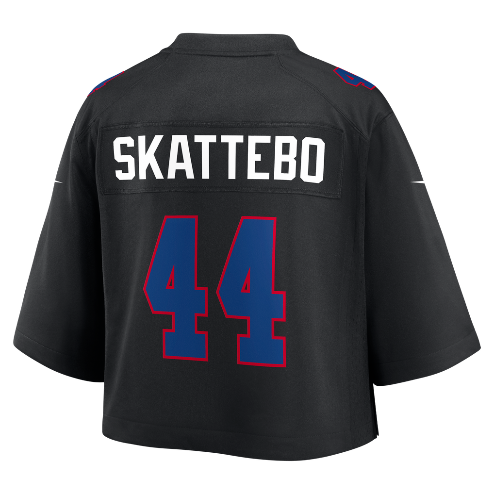 Women's New York Giants Cam Skattebo Nike Black Cropped Fashion Game Jersey - Image 4
