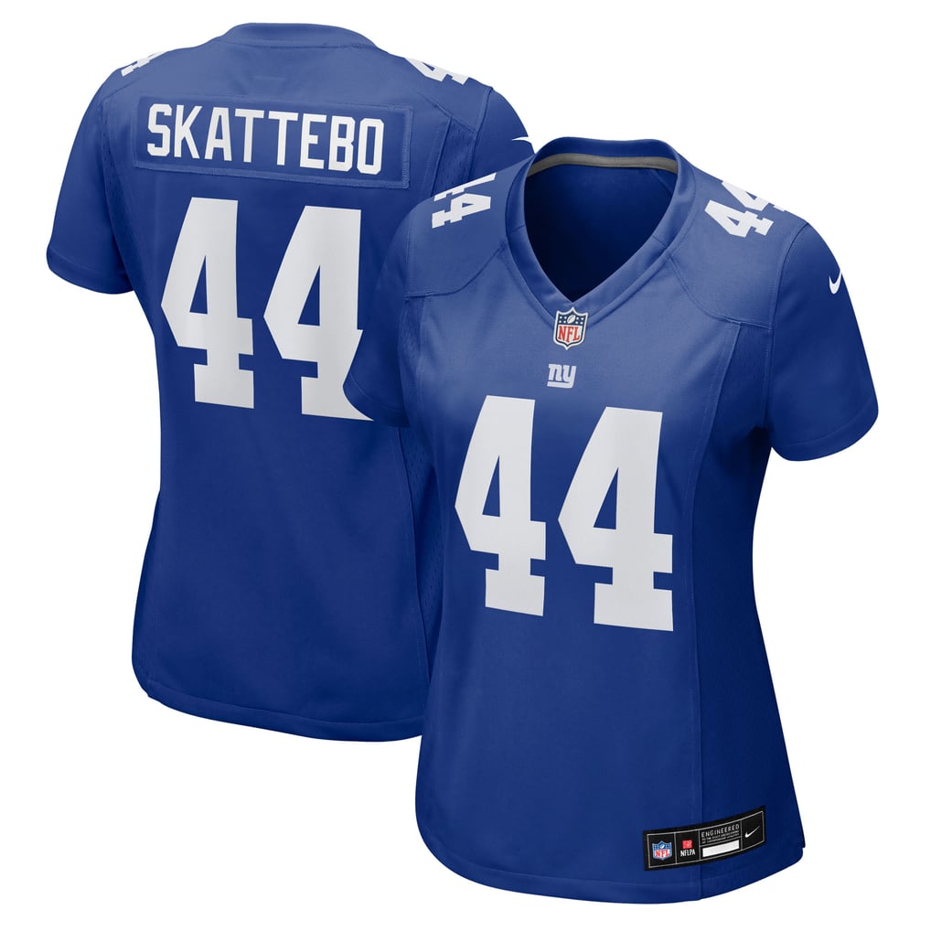 Women's New York Giants Cam Skattebo Nike Royal Team Game Player Jersey - Image 2