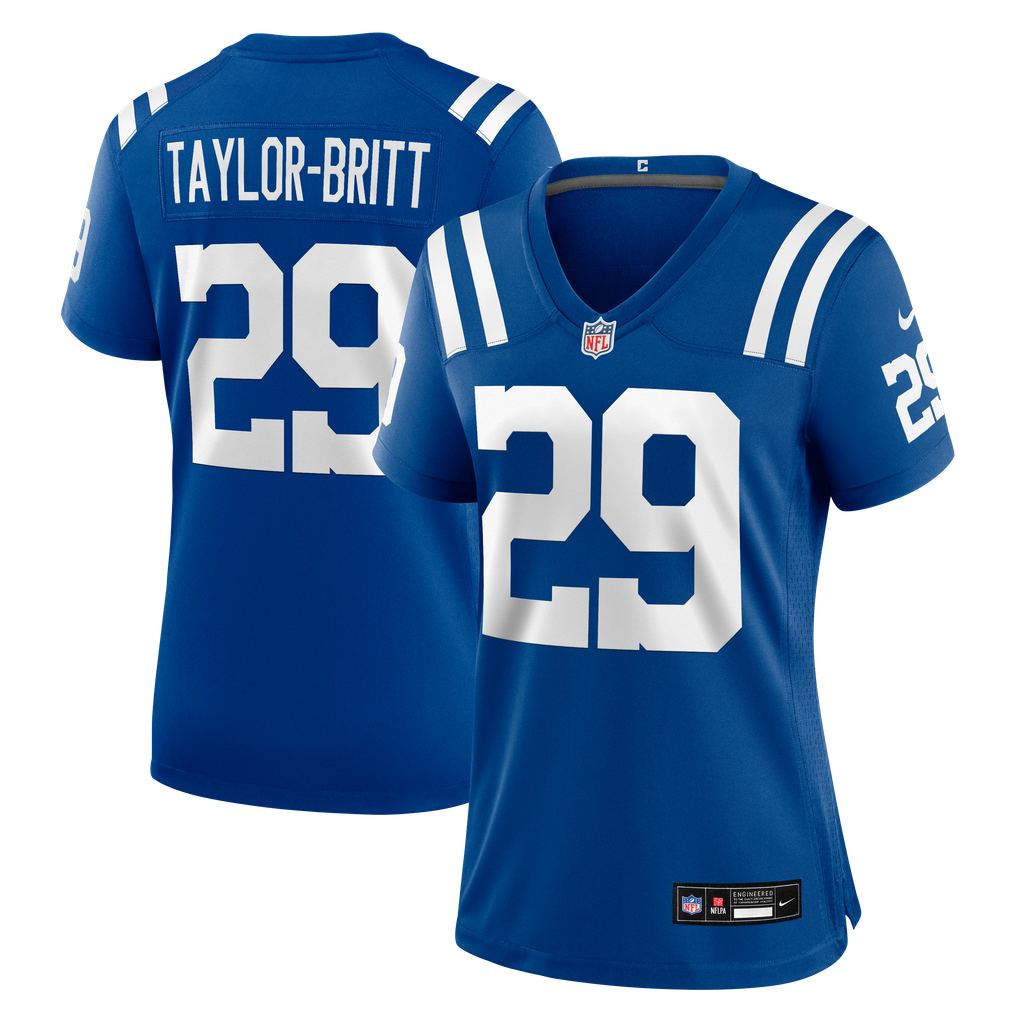 Women's Indianapolis Colts Cam Taylor-Britt Nike Royal Team Game Jersey - Image 1