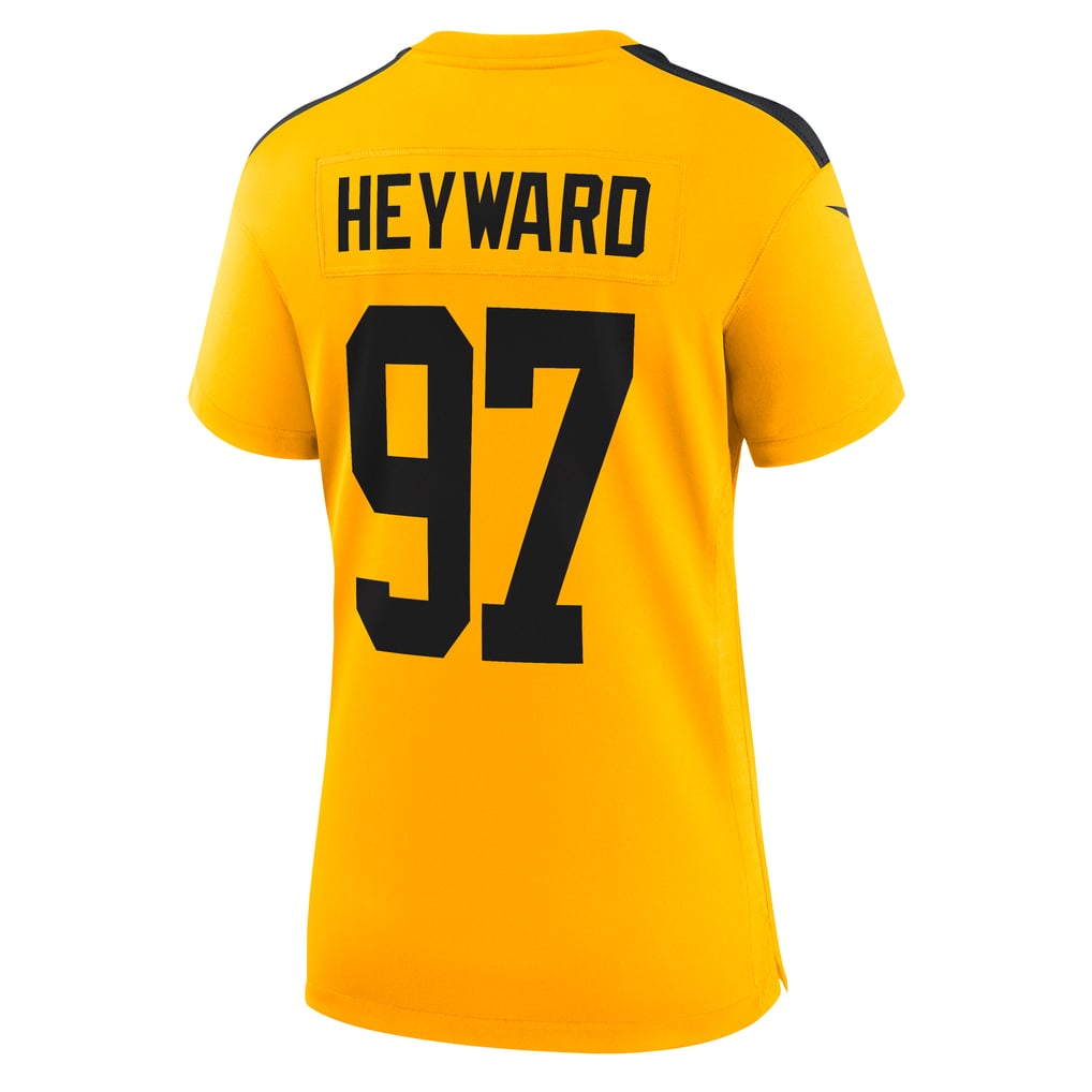 Women's Pittsburgh Steelers Cameron Heyward Nike Gold Alternate 1933 Throwback Game Jersey - Image 4