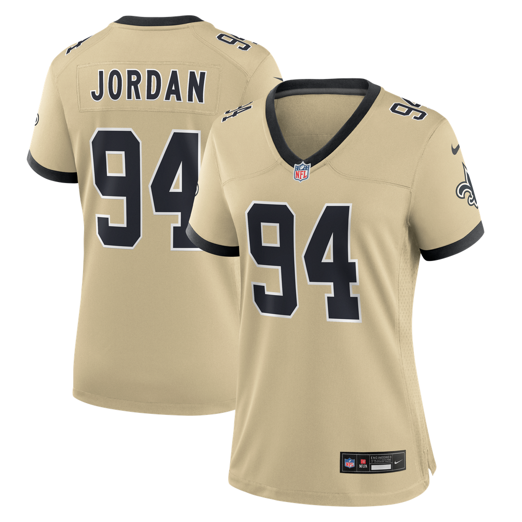 Women's New Orleans Saints Cameron Jordan Nike Gold Gameday Golds Alternate Game Player Jersey - Image 1
