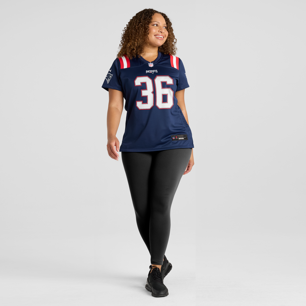 Women's New England Patriots Cameron Latu Nike Navy Team Game Jersey - Image 5