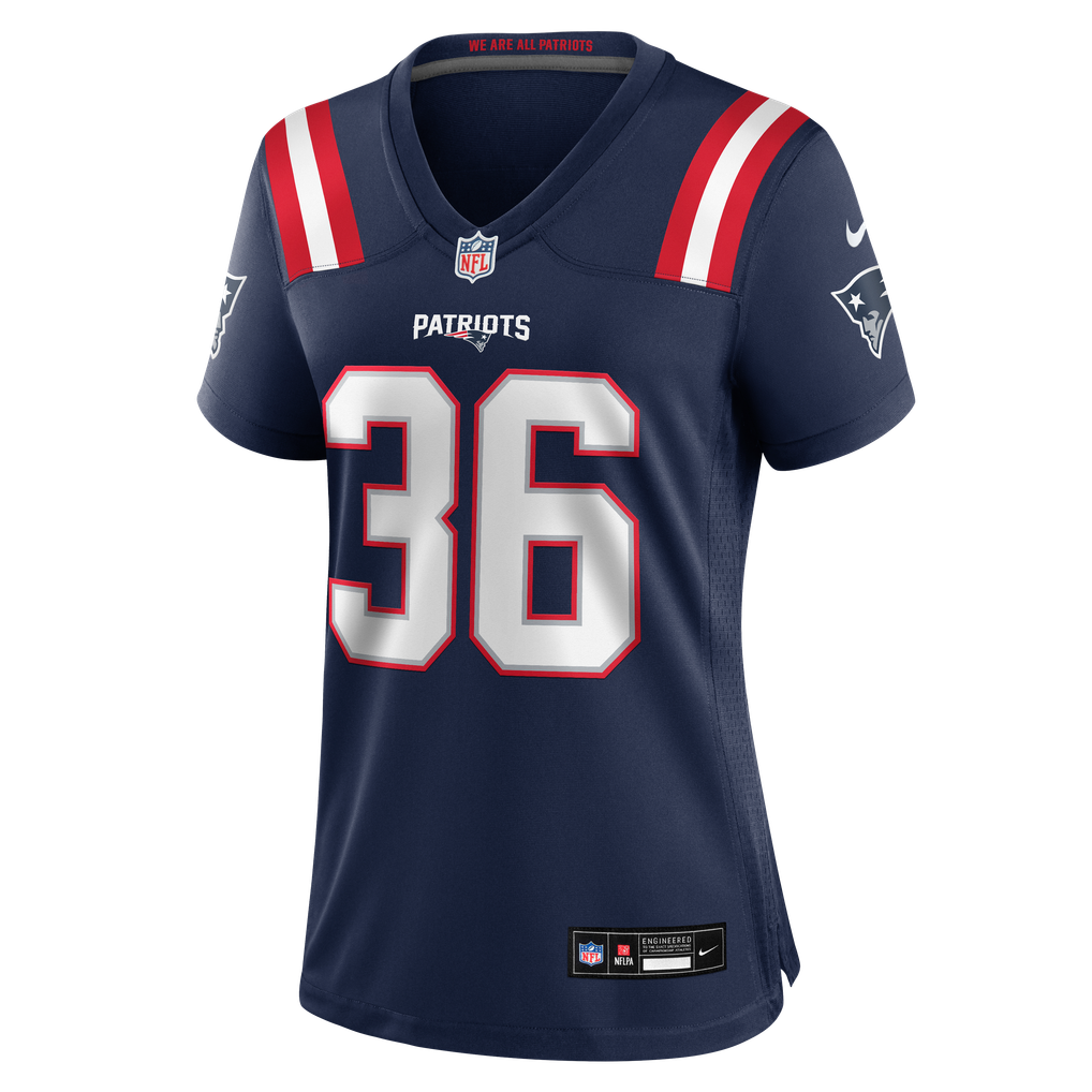 Women's New England Patriots Cameron Latu Nike Navy Team Game Jersey - Image 7