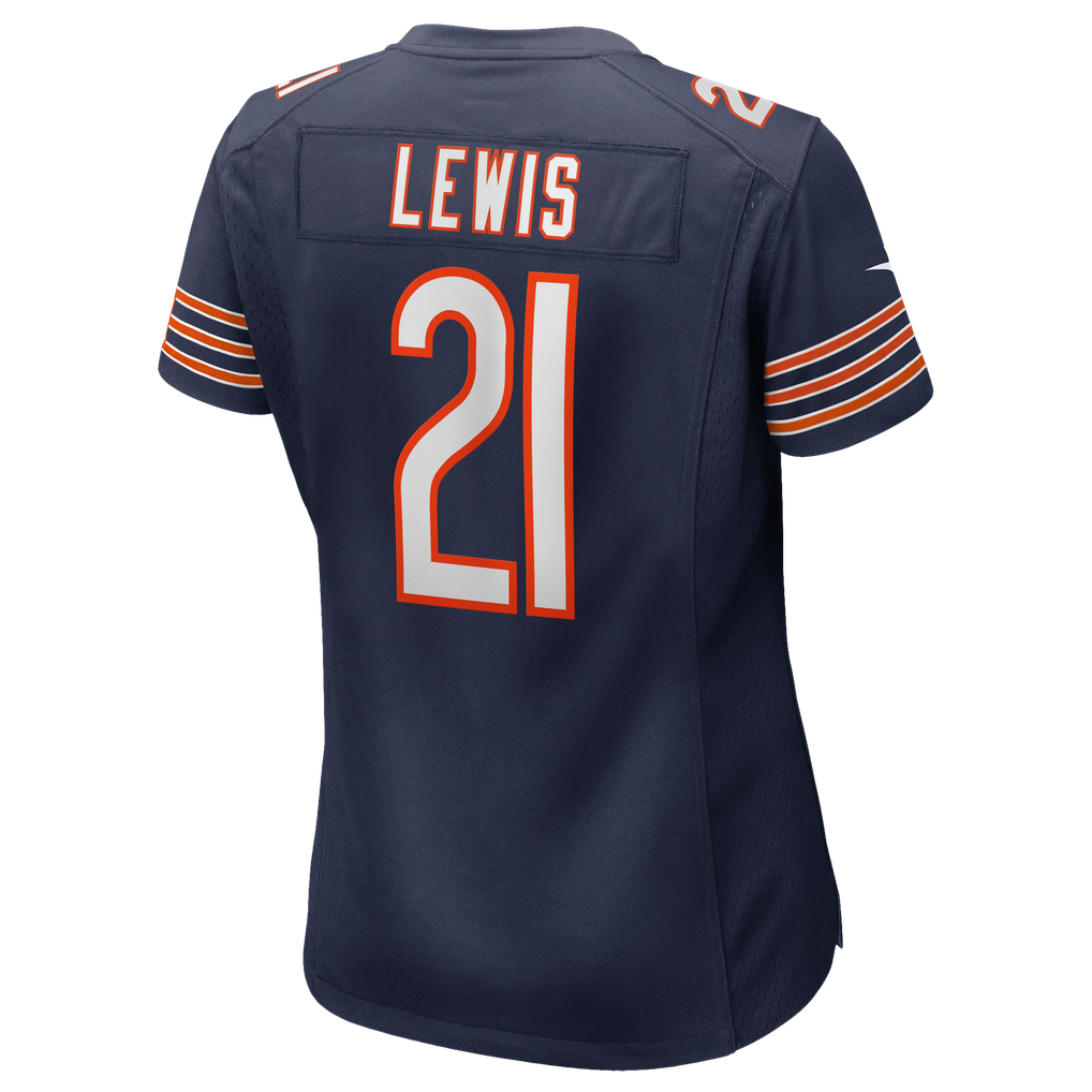 Women's Chicago Bears Cameron Lewis Nike Navy Team Game Jersey - Image 8