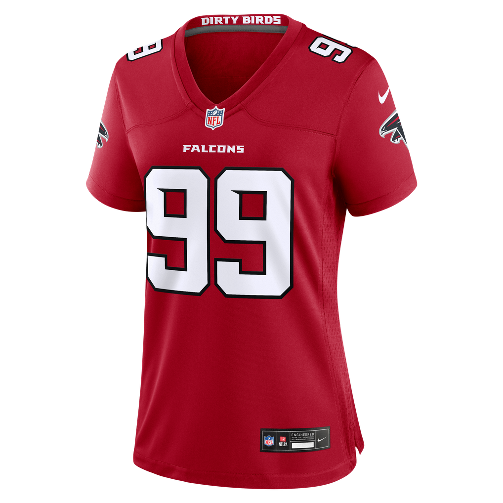 Women's Atlanta Falcons Cameron Thomas Nike Red Team Game Jersey