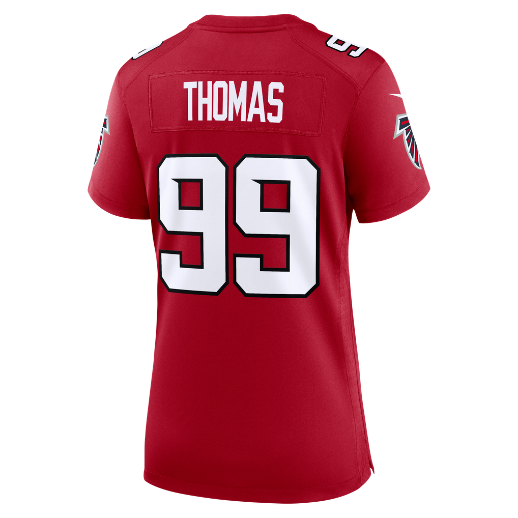 Women's Atlanta Falcons Cameron Thomas Nike Red Team Game Jersey
