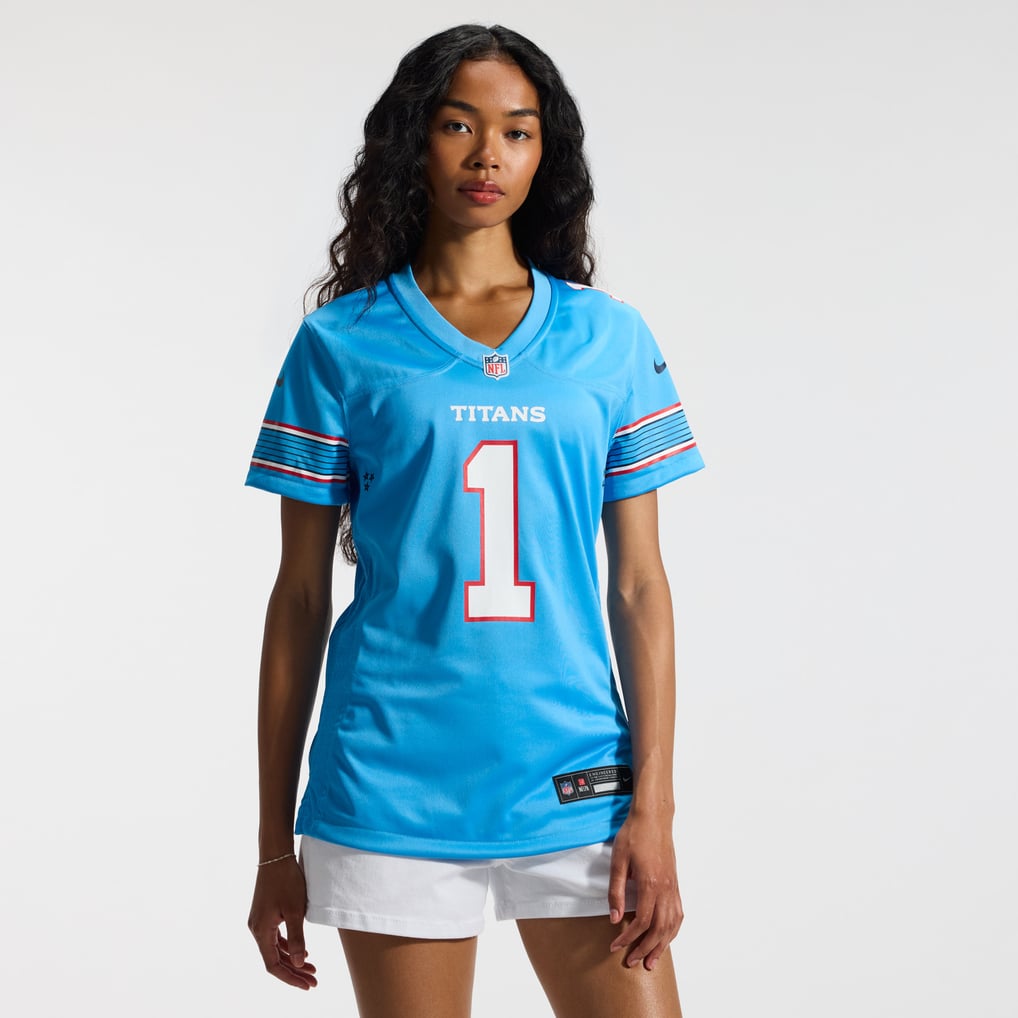 Women's Tennessee Titans Cameron Ward Nike Light Blue Game Jersey - Image 3