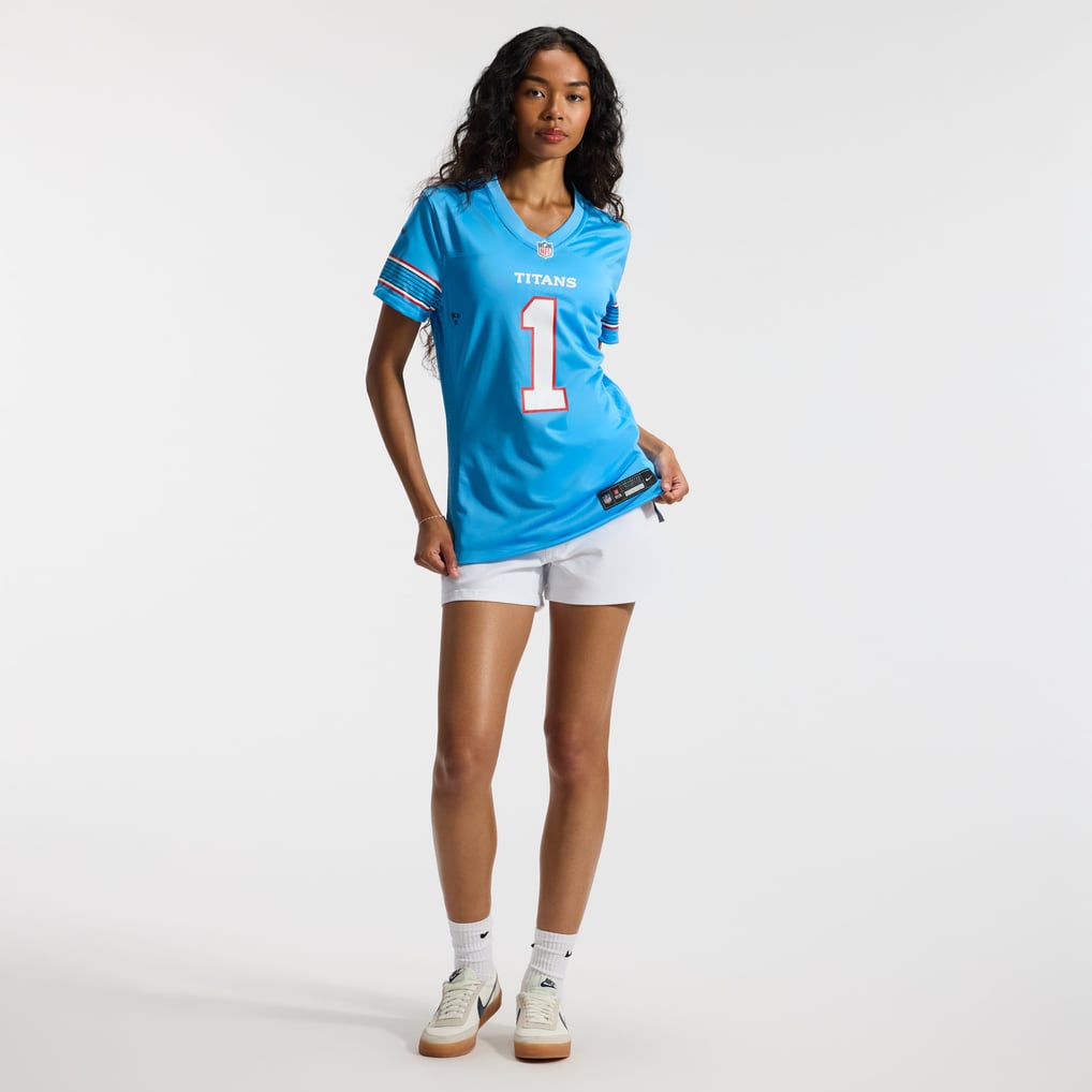 Women's Tennessee Titans Cameron Ward Nike Light Blue Game Jersey - Image 5