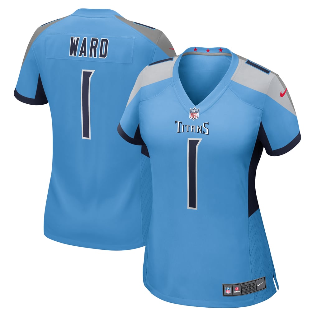 Women's Tennessee Titans Cameron Ward Nike Light Blue Team Game Jersey - Image 2