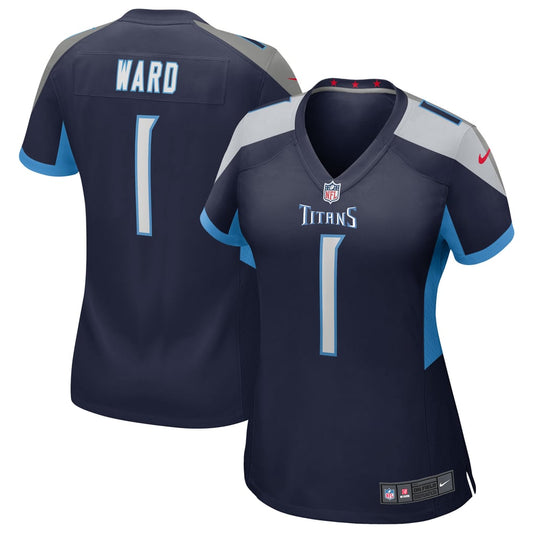 Women's Tennessee Titans Cameron Ward Nike Navy Alternate Game Jersey - Image 1