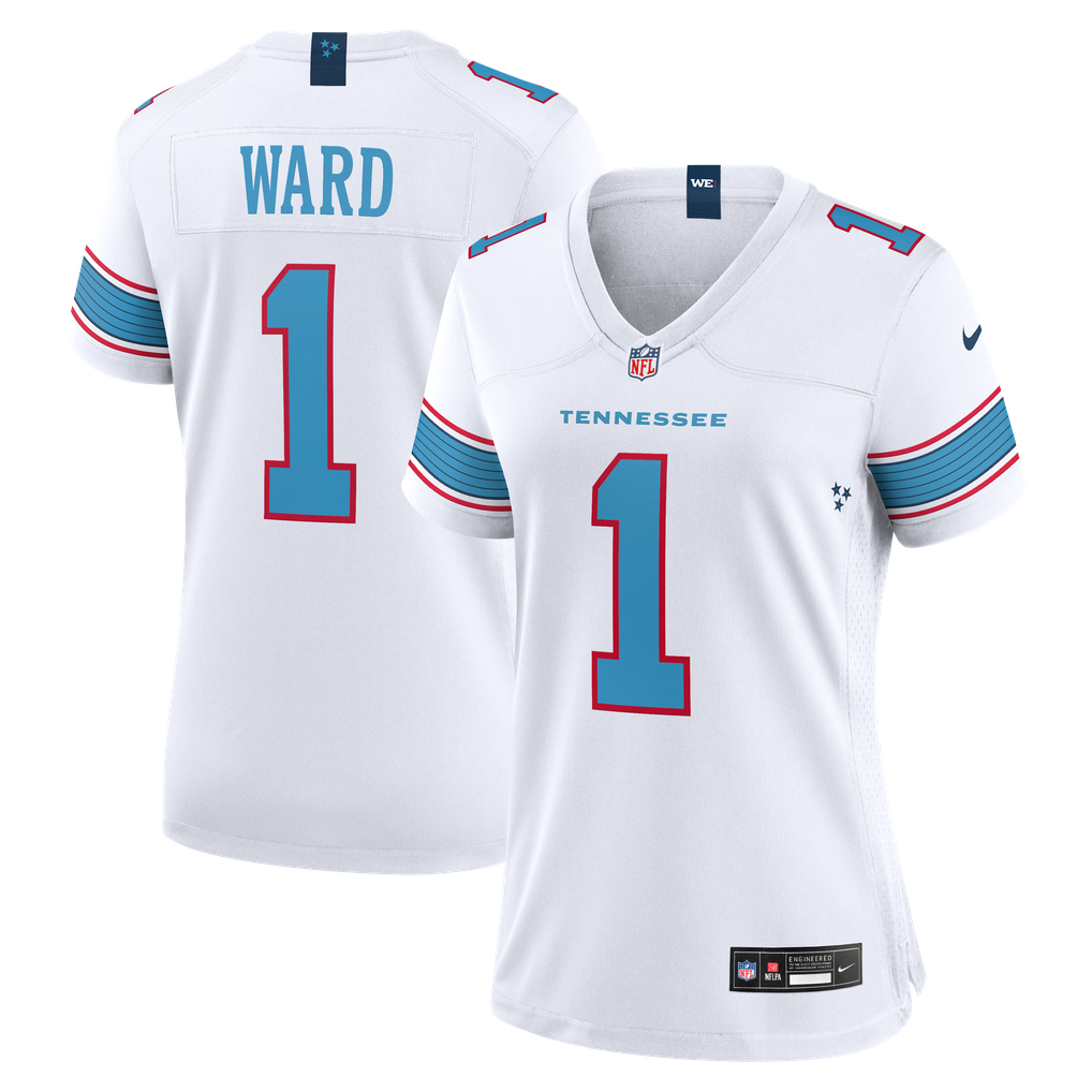 Women's Tennessee Titans Cameron Ward Nike White Game Jersey - Image 2