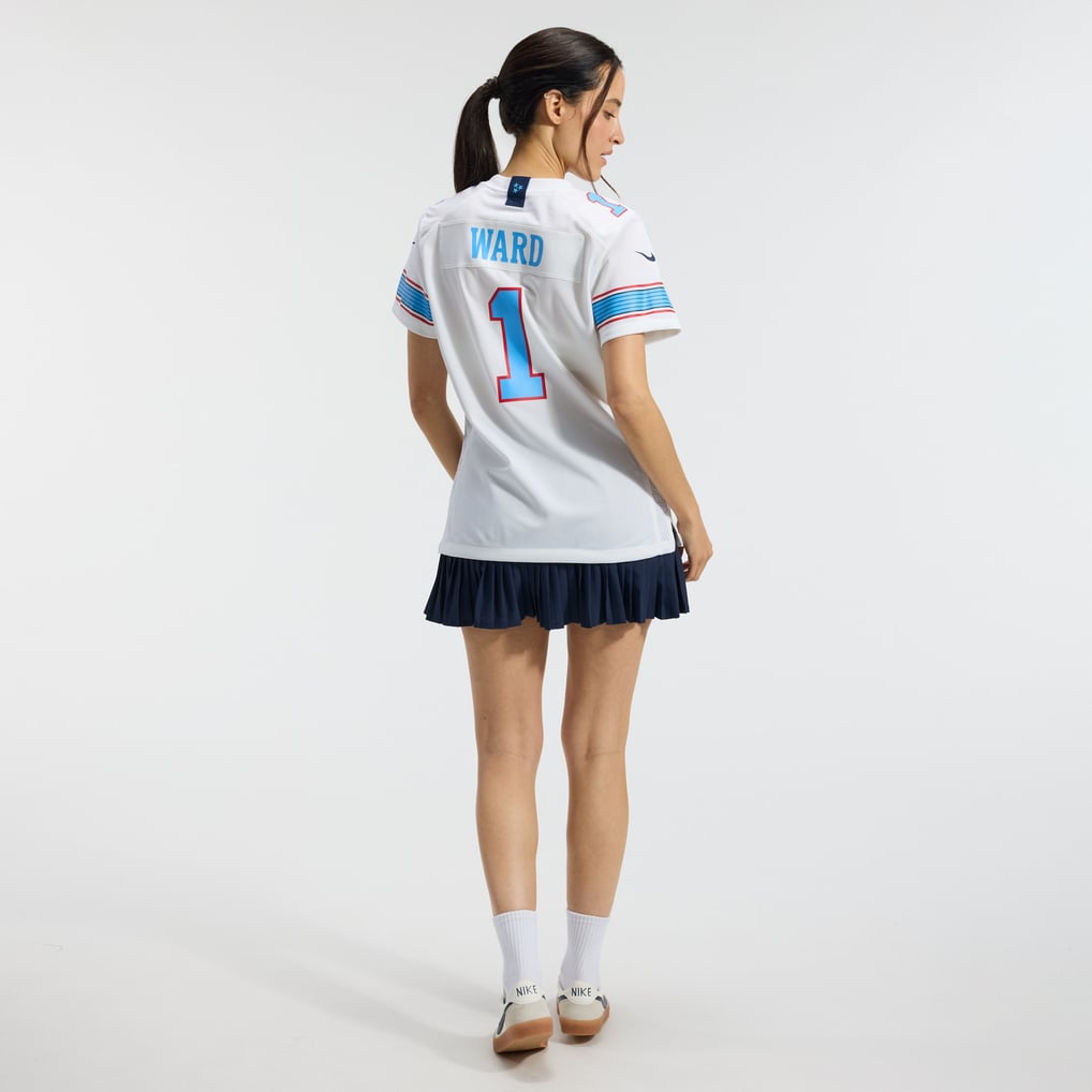 Women's Tennessee Titans Cameron Ward Nike White Game Jersey - Image 6