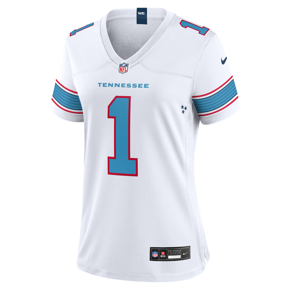 Women's Tennessee Titans Cameron Ward Nike White Game Jersey - Image 7