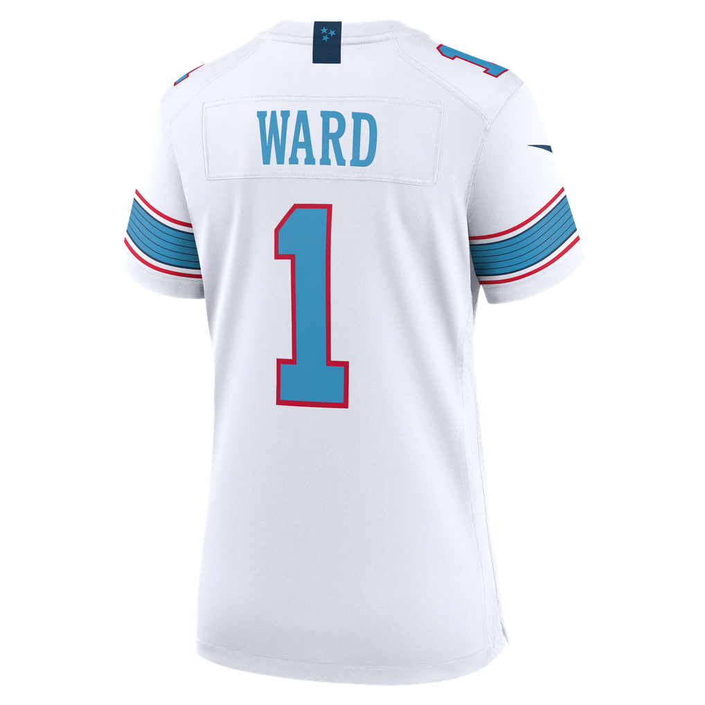 Women's Tennessee Titans Cameron Ward Nike White Game Jersey - Image 8