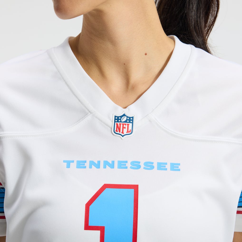 Women's Tennessee Titans Cameron Ward Nike White Game Jersey - Image 9