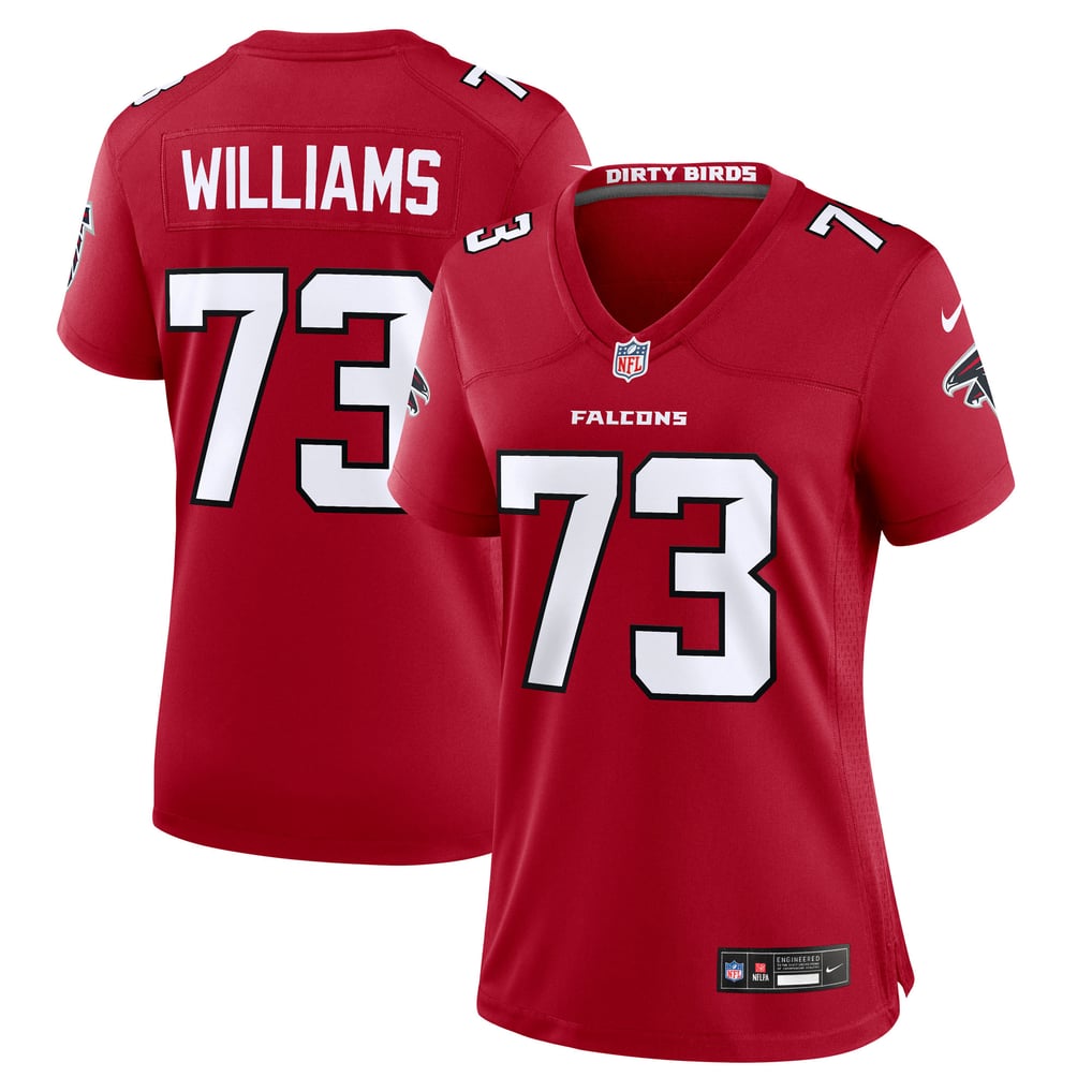 Women's Atlanta Falcons Cameron Williams Nike Red Team Game Jersey
