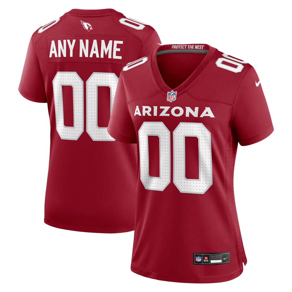 Women's Arizona Cardinals Nike Cardinal Custom Game Jersey - Image 2