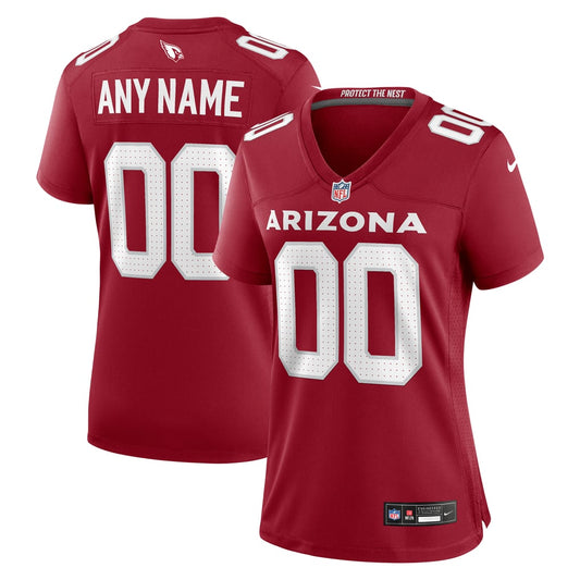 Women's Arizona Cardinals Nike Cardinal Custom Game Jersey - Image 1