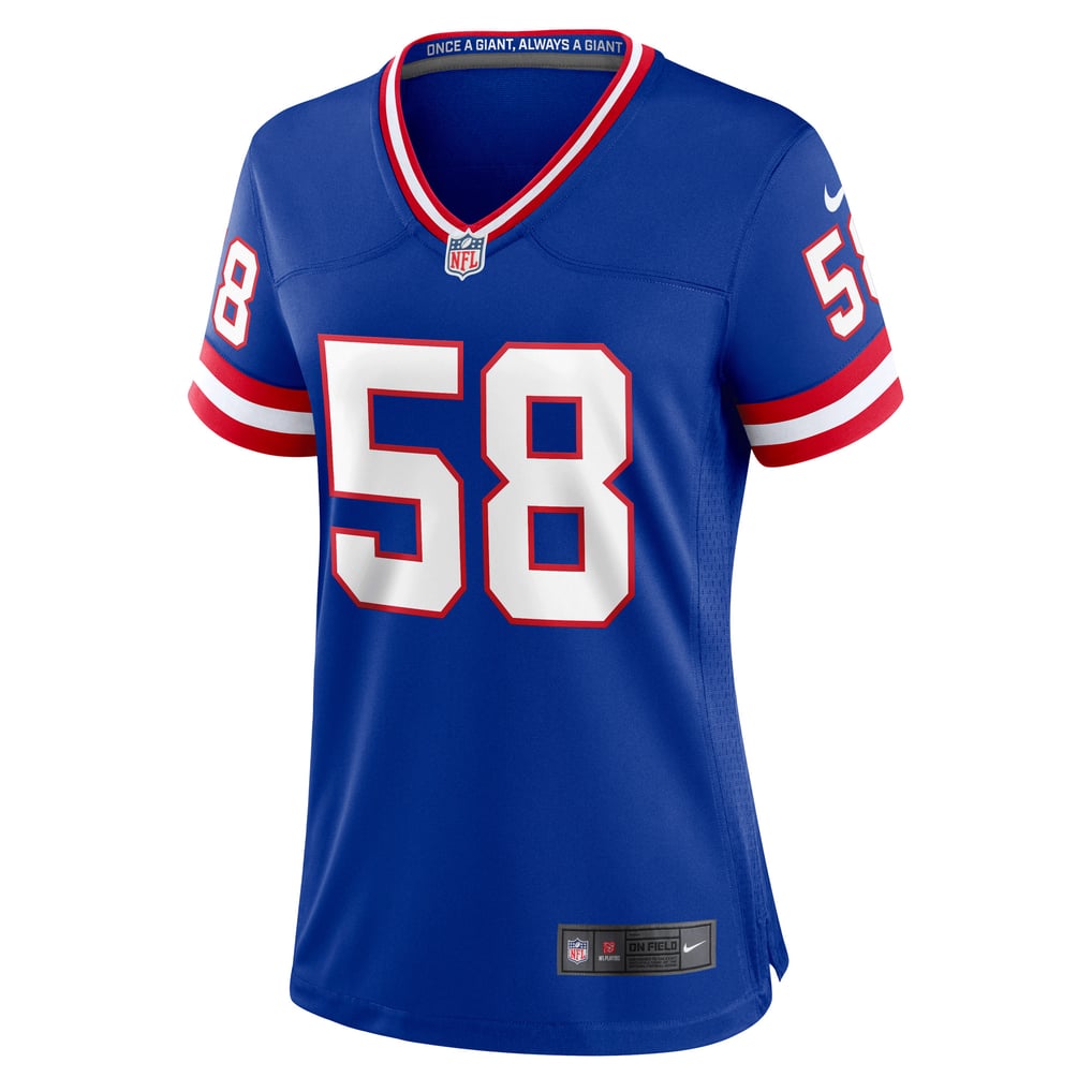 Women's New York Giants Carl Banks Nike Royal Classic Retired Player Game Jersey - Image 3