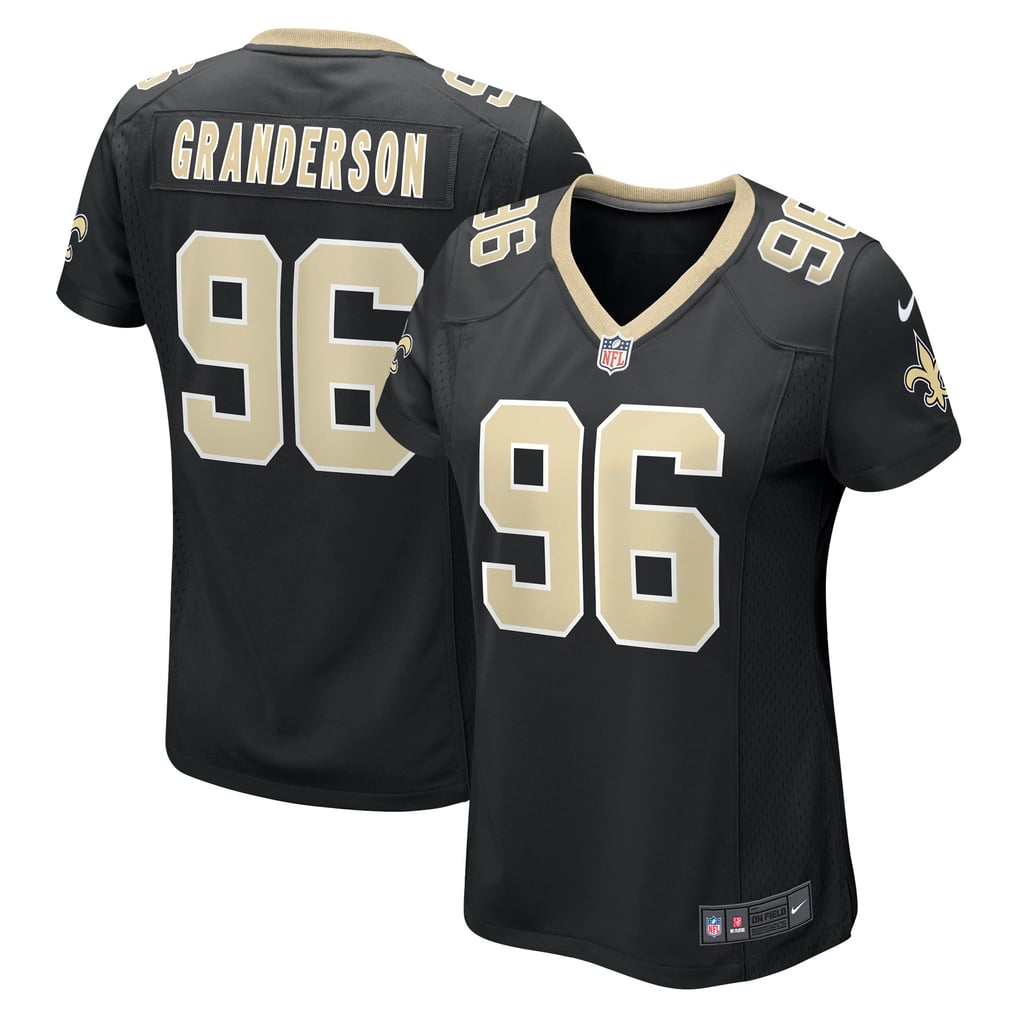 Women's New Orleans Saints Carl Granderson Nike Black Game Jersey - Image 1