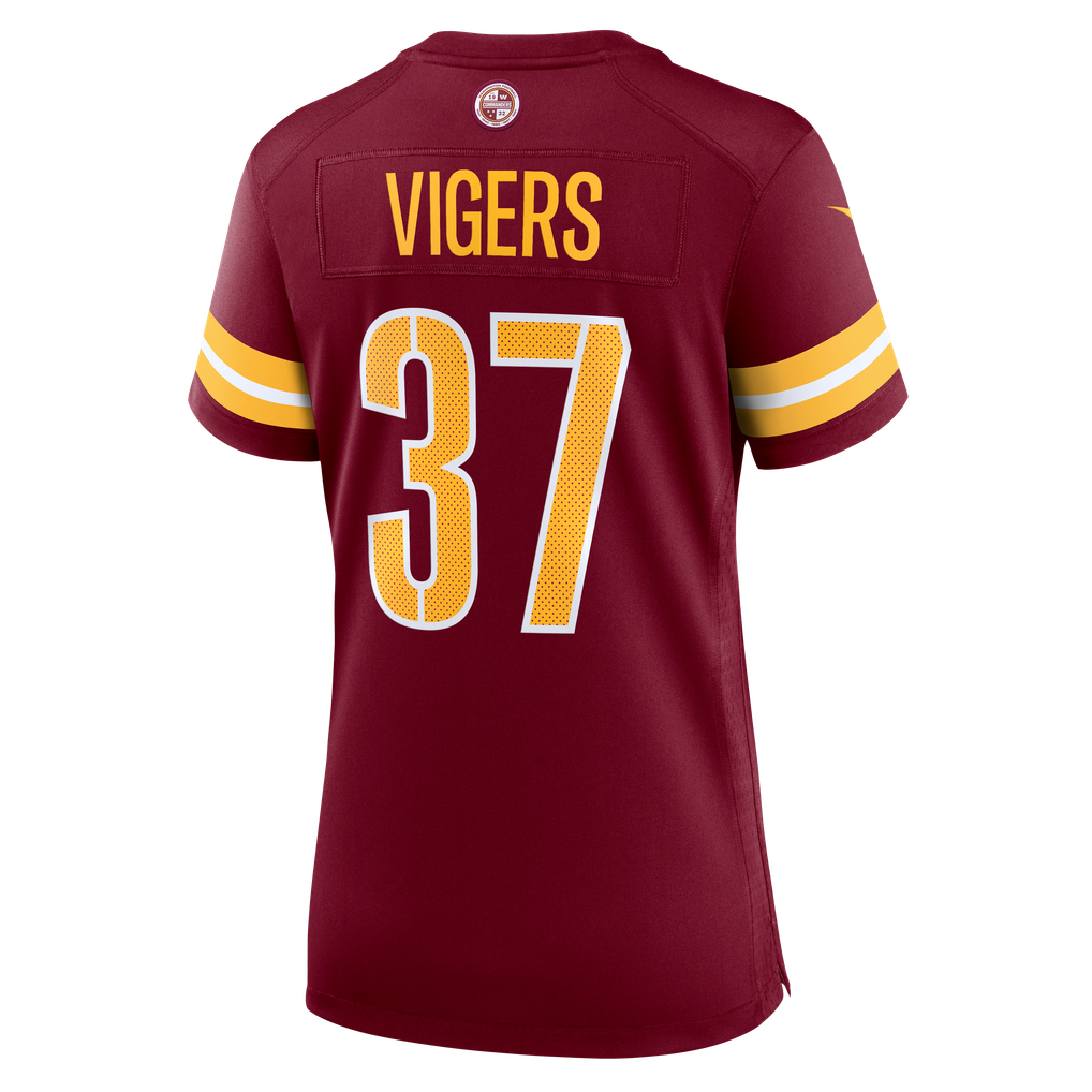 Women's Washington Commanders Car'lin Vigers Nike  Burgundy Team Game Jersey - Image 4