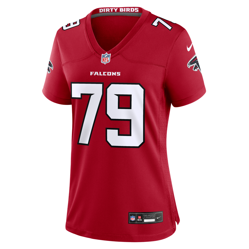 Women's Atlanta Falcons Carlos Allen Jr. Nike Red Team Game Jersey