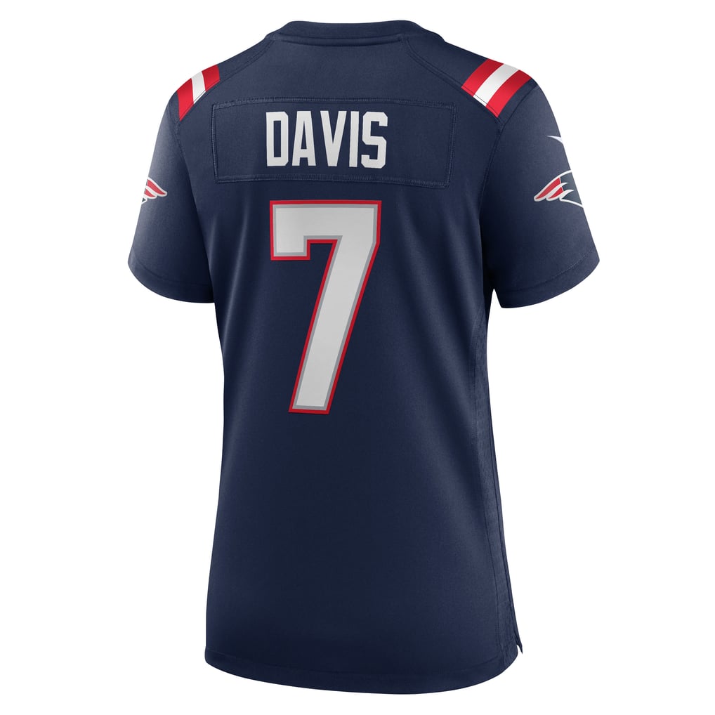 Women's New England Patriots Carlton Davis Nike Navy Team Game Jersey - Image 8