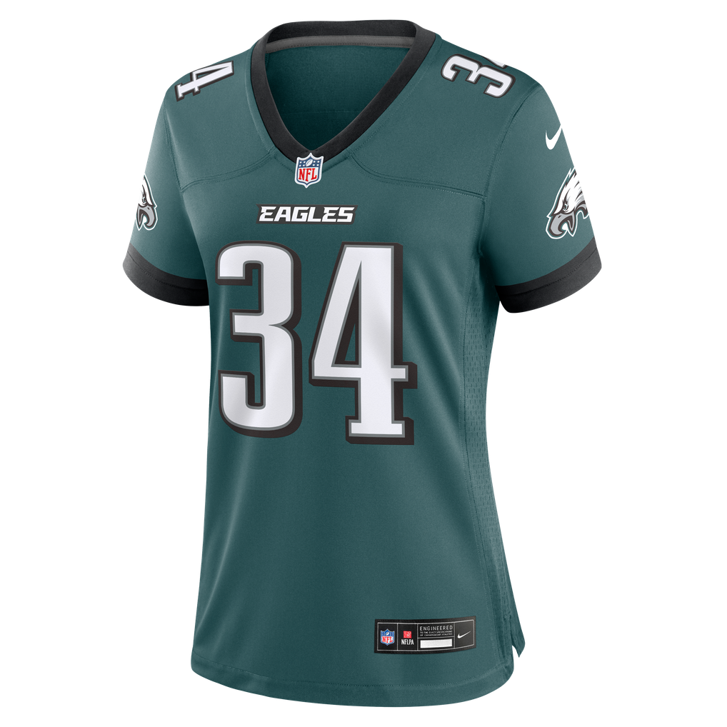 Women's Philadelphia Eagles Carson Steele Nike Midnight Green Team Game Jersey - Image 3