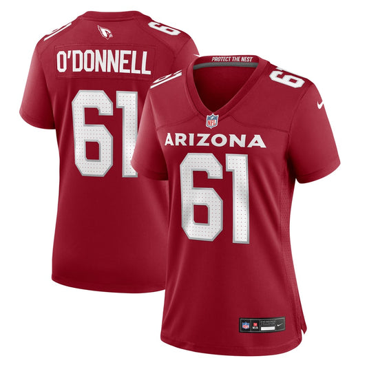 Women's Arizona Cardinals Carter O'Donnell Nike  Cardinal Team Game Jersey - Image 1