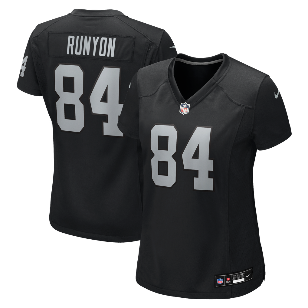 Women's Las Vegas Raiders Carter Runyon Nike Black Team Game Jersey - Image 1