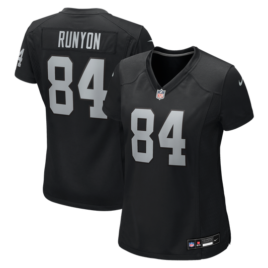 Women's Las Vegas Raiders Carter Runyon Nike Black Team Game Jersey - Image 1