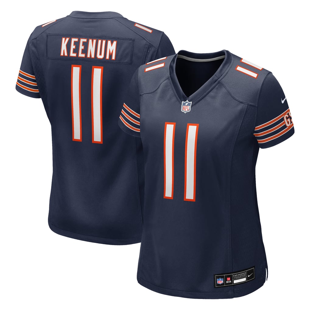 Women's Chicago Bears Case Keenum Nike Navy Team Game Jersey - Image 2