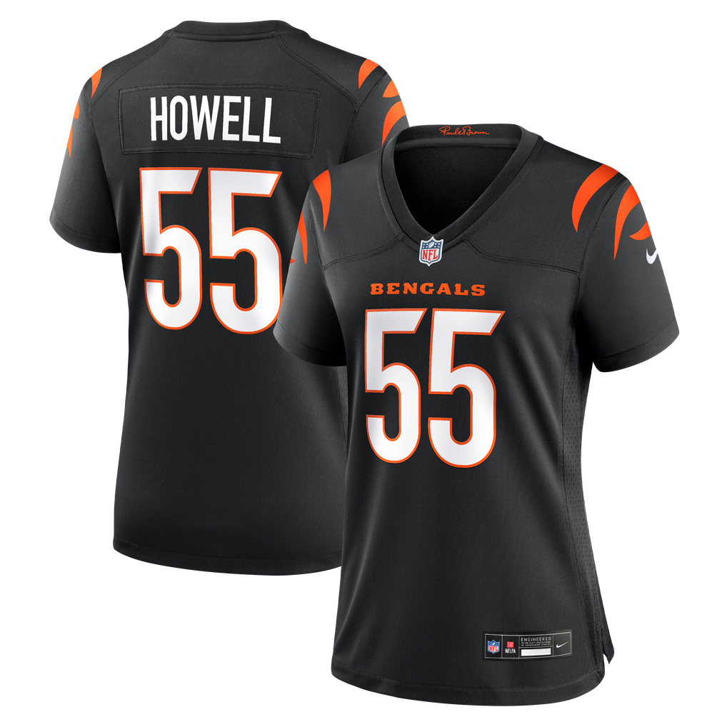 Women's Cincinnati Bengals Cashius Howell Nike Black Team Game Jersey - Image 2