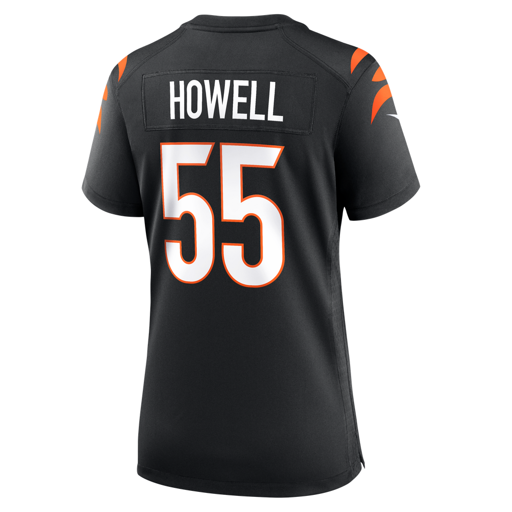 Women's Cincinnati Bengals Cashius Howell Nike Black Team Game Jersey - Image 8