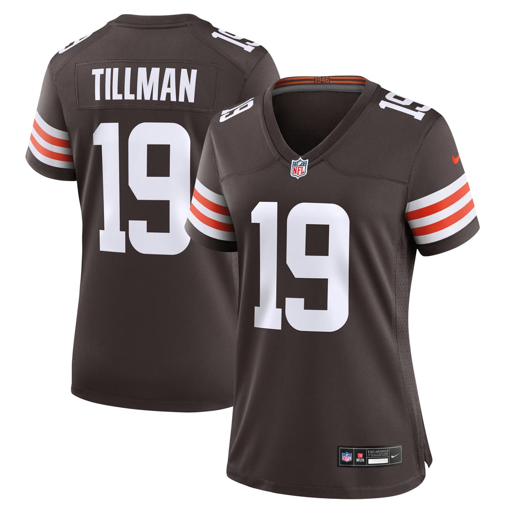 Women's Cleveland Browns Cedric Tillman Nike Brown Game Jersey - Image 1