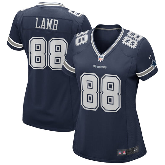 Women's Dallas Cowboys CeeDee Lamb Nike Navy Game Jersey - Image 1