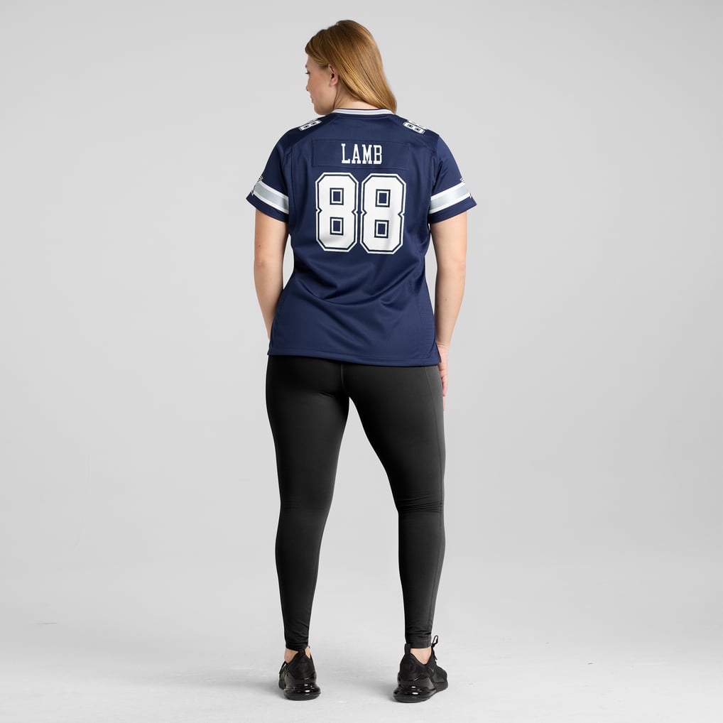 Women's Dallas Cowboys CeeDee Lamb Nike Navy Game Jersey - Image 8