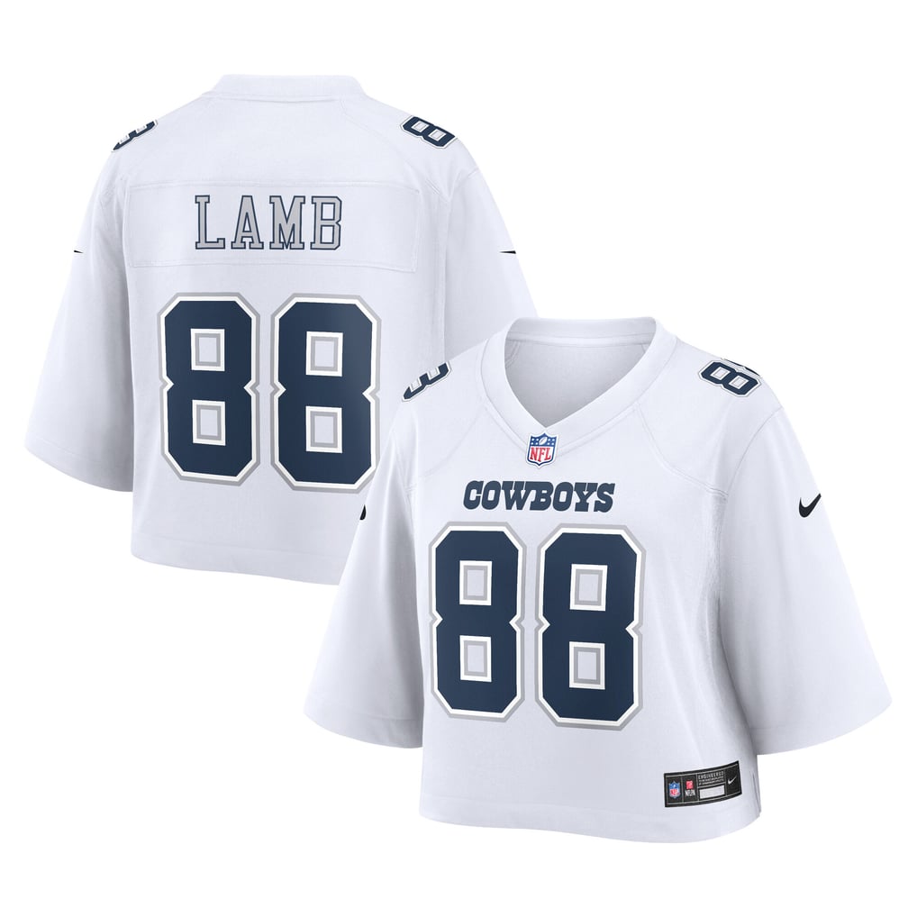 Women's Dallas Cowboys CeeDee Lamb Nike White Cropped Fashion Game Jersey - Image 2