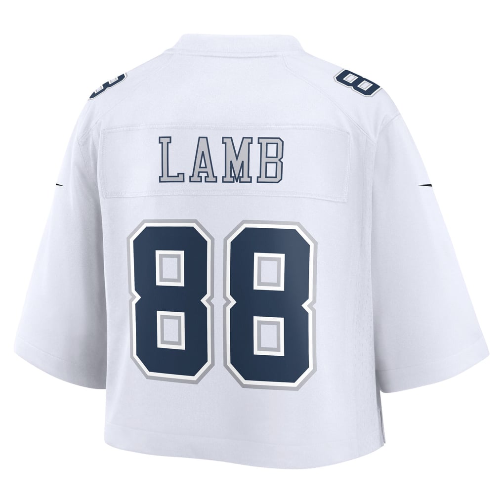 Women's Dallas Cowboys CeeDee Lamb Nike White Cropped Fashion Game Jersey - Image 4