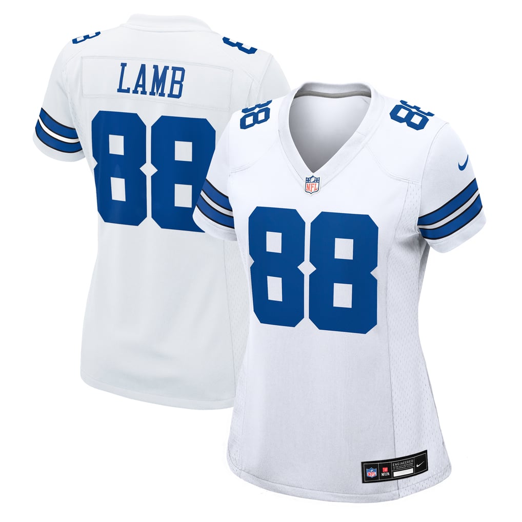 Women's Dallas Cowboys CeeDee Lamb Nike White Game Jersey - Image 1